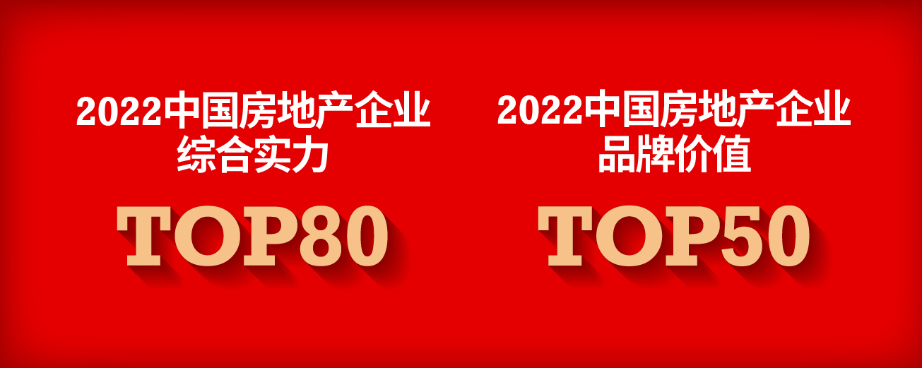 企业荣誉｜文德控股荣获2022年中国房企综合实力TOP80&品牌价值TOP50